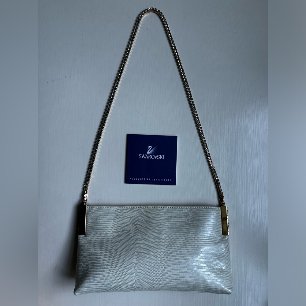 Swarovski Crystal/Leather Evening Bag